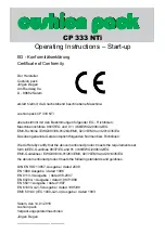 Preview for 10 page of Cushion Pack CP 333 NTi Operating Instructions Manual