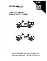 Cushman 2007 COMMANDER 2100 Owner'S Manual And Service Manual preview