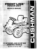 Cushman 22 HP Gas Powered Front Line Service Manual preview