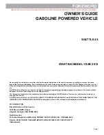 Preview for 3 page of Cushman 622020-FR Owner'S Manual