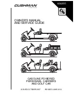 Cushman BELLHOP 2 Owner'S Manual And Service Manual preview