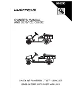Cushman COMMANDER 2200 Owner'S Manual And Service Manual preview