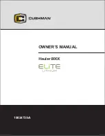 Cushman Hauler 800 Elite 2022 Owner'S Manual preview