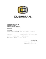 Предварительный просмотр 194 страницы Cushman HAULER PRO X Service & Parts Manual