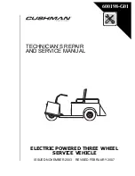 Cushman MINUTE MISER Technician'S Repair And Service Manual preview