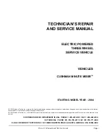 Preview for 3 page of Cushman MINUTE MISER Technician'S Repair And Service Manual