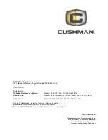 Предварительный просмотр 76 страницы Cushman refresher fs4 Owner'S Manual