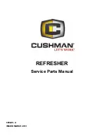 Предварительный просмотр 1 страницы Cushman REFRESHER Service & Parts Manual