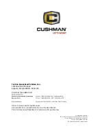 Предварительный просмотр 170 страницы Cushman REFRESHER Service & Parts Manual