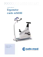 Preview for 1 page of Custo Med Ergometer custo ec5000 Operating Manual