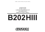 Предварительный просмотр 1 страницы Custom Audio Electronics B202HIII Short Manual