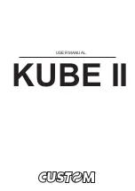 Custom Audio Electronics Kube II User Manual preview