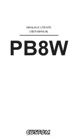 Preview for 1 page of Custom Audio Electronics PB8W User Manual