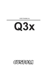 Custom Audio Electronics Q3X User Manual preview