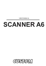 Custom Audio Electronics SCANNER A6 User Manual preview