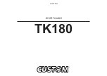 Предварительный просмотр 1 страницы Custom Audio Electronics TK180 Short Manual