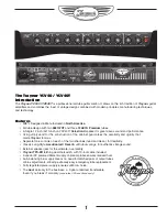 Preview for 3 page of Custom Audio Electronics Traynor YCV40 Owner'S Manual