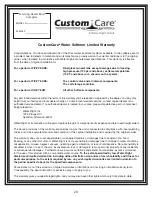 Preview for 31 page of CUSTOM CARE C43 Series Owner'S Manual