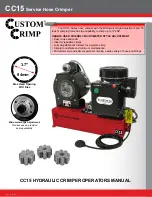 Custom Crimp CC15 Operator'S Manual preview