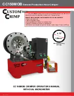 Custom Crimp CC150MOB Series Operator'S Manual preview