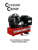 Custom Crimp CC25 Operator'S Manual preview