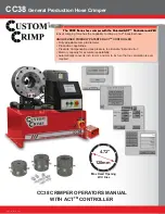 Custom Crimp CC38 Operator'S Manual preview