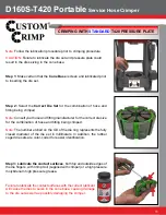 Предварительный просмотр 11 страницы Custom Crimp D160S-T420 Operator'S Manual