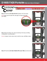 Предварительный просмотр 12 страницы Custom Crimp D160S-T420 Operator'S Manual