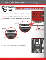 Предварительный просмотр 13 страницы Custom Crimp D160S-T420 Operator'S Manual