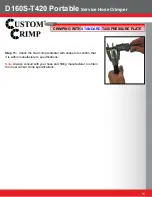 Предварительный просмотр 15 страницы Custom Crimp D160S-T420 Operator'S Manual