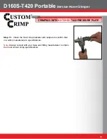 Предварительный просмотр 20 страницы Custom Crimp D160S-T420 Operator'S Manual