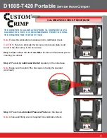 Предварительный просмотр 21 страницы Custom Crimp D160S-T420 Operator'S Manual