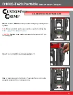 Предварительный просмотр 22 страницы Custom Crimp D160S-T420 Operator'S Manual