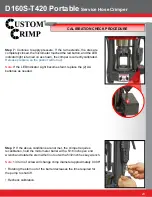 Предварительный просмотр 23 страницы Custom Crimp D160S-T420 Operator'S Manual