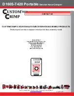 Предварительный просмотр 32 страницы Custom Crimp D160S-T420 Operator'S Manual