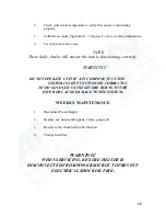 Preview for 12 page of Custom Design & Fabrication Monkey PWH-100/3 Operation Manual