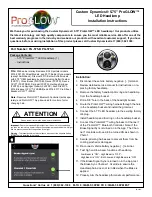 Preview for 1 page of Custom Dynamics ProGLOW PG-575-B PG-575-C Installation Instructions