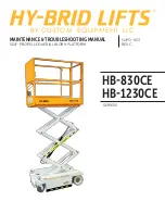 Custom Equipment Hy-Brid Lifts HB-830CE Maintenance & Troubleshooting Manual preview