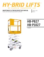 Custom Equipment HY-BRID LIFTS HB-P1027 Maintenance & Troubleshooting Manual preview