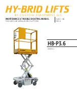 Custom Equipment HY-BRID LIFTS HB-P3.6 Maintenance & Troubleshooting Manual предпросмотр