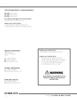 Preview for 2 page of Custom Equipment HY-BRID LIFTS PRO PS-1030 Maintenance & Troubleshooting Manual