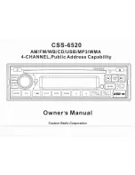 Preview for 1 page of Custom Radio CSS-5900E Owner'S Manual