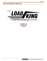 Preview for 66 page of CUSTOM TRUCK LOAD KING 10000 Operation, Service & Parts Manual