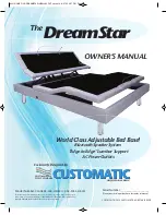 Предварительный просмотр 1 страницы Customatic dreamstar CM-ABDS-A18-WWM-U-S-AC-PLBS-DR-LM Owner'S Manual