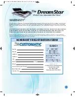 Предварительный просмотр 17 страницы Customatic dreamstar CM-ABDS-A18-WWM-U-S-AC-PLBS-DR-LM Owner'S Manual