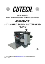 Preview for 1 page of Cutech 40800H-CT User Manual