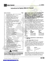 Preview for 1 page of Cutler-Hammer Digitrip RMS 610 Instructions Manual