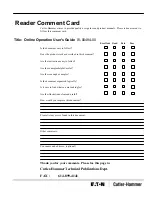 Preview for 43 page of Cutler-Hammer EATON PanelMate ControlNet Manual