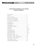 Preview for 3 page of Cutters Edge CE-1270RH SERIES Operator'S Manual