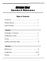 Preview for 3 page of Cutters Edge MULTI-CUT CE2165RS Operation & Maintenance Manual